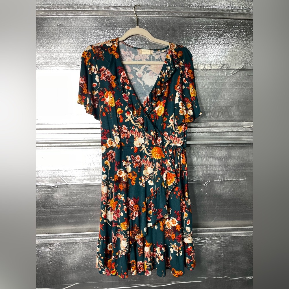 Altar’d State floral wrap dress, size medium